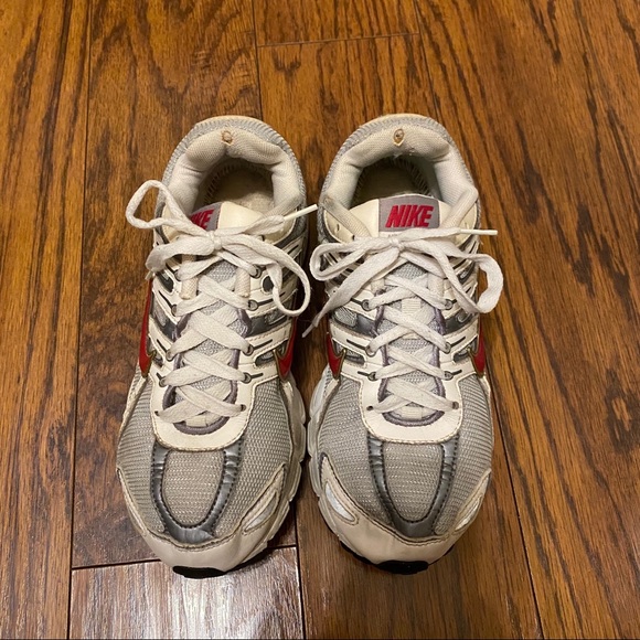 Red & gray Nike sneakers - Picture 2 of 5